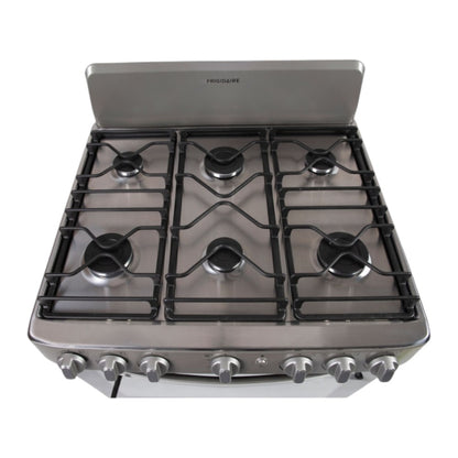 Estufa a Gas Frigidaire de 30" / 6 Quemadores / Acero Inoxidable