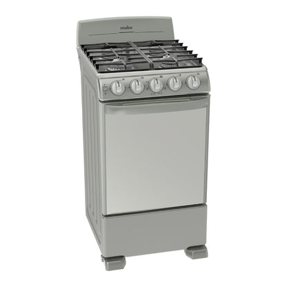 Estufa a Gas Mabe de 20" / 4 Quemadores / Gris