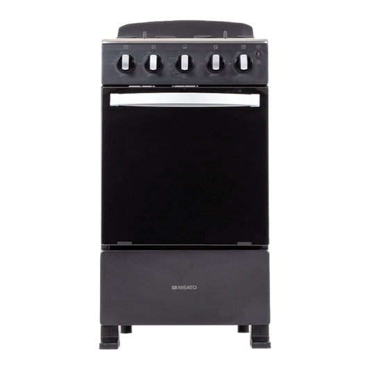 Estufa Nisato de 20" / Negra / 4 Quemadores