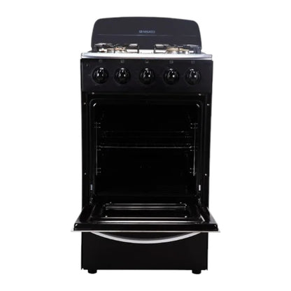 Estufa Nisato de 20" / Negra / 4 Quemadores