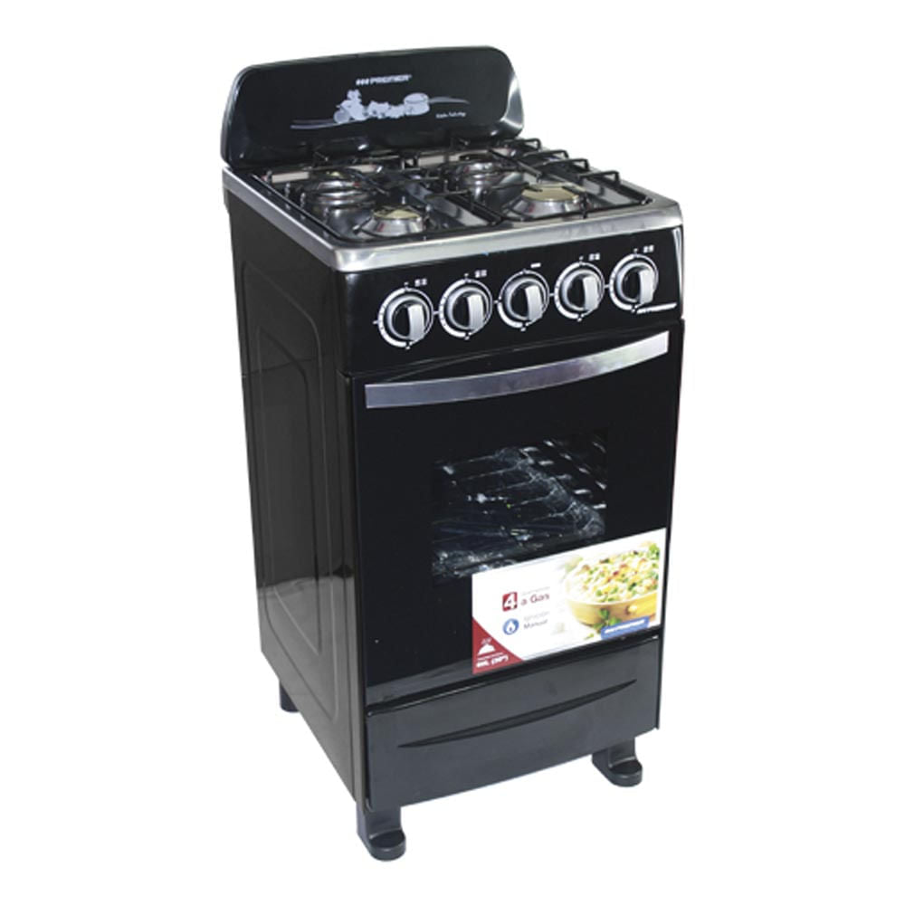 Estufa a Gas Premier 4 Quemadores Acero Inoxidable de 20"