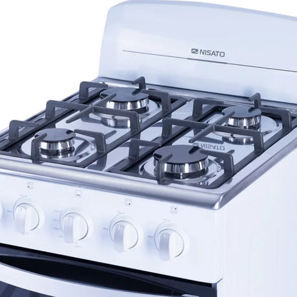 Estufa a Gas Nisato 20 / 4 Quemadores / Blanca