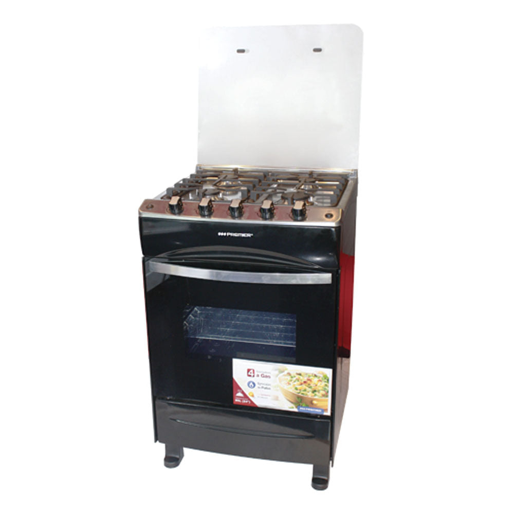 Estufa a Gas Premier de 4 Quemador Negro