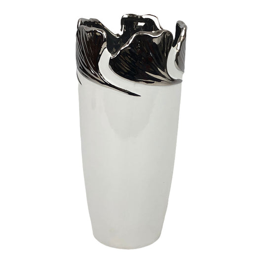 Florero Concepts Decorativo 14 cm x 14 cm x 30 cm - Blanco