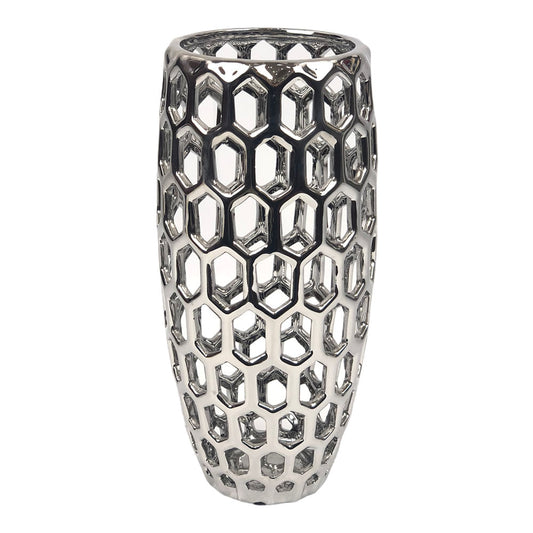 Florero Concepts Decorativo 12.5cm x 28.5cm - Gris Claro