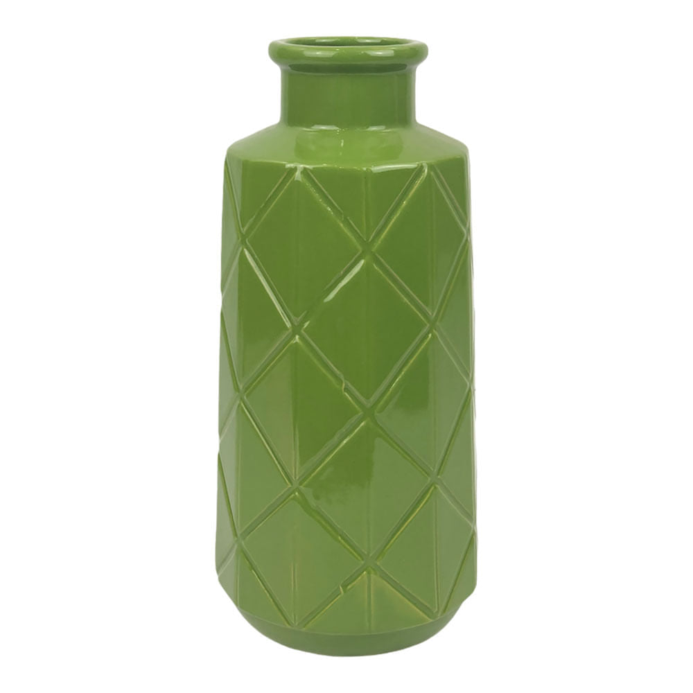 Florero Concepts Decorativo 15.5cm x 33cm - Lima oscuro