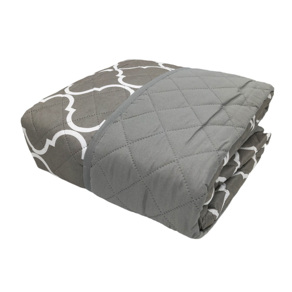 Protector Para Sofá Home Accents 2 Puestos Reversible - Gris Oscuro