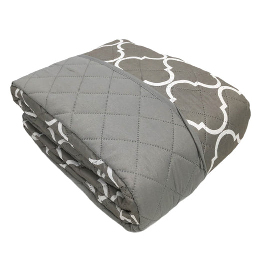 Protector Para Sofá Home Accents 3 Puestos Reversible - Gris Oscuro