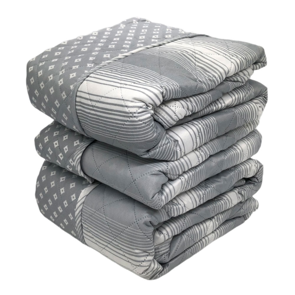 Protector Para Sofá Home Accents 3 Piezas Reversible - Gris