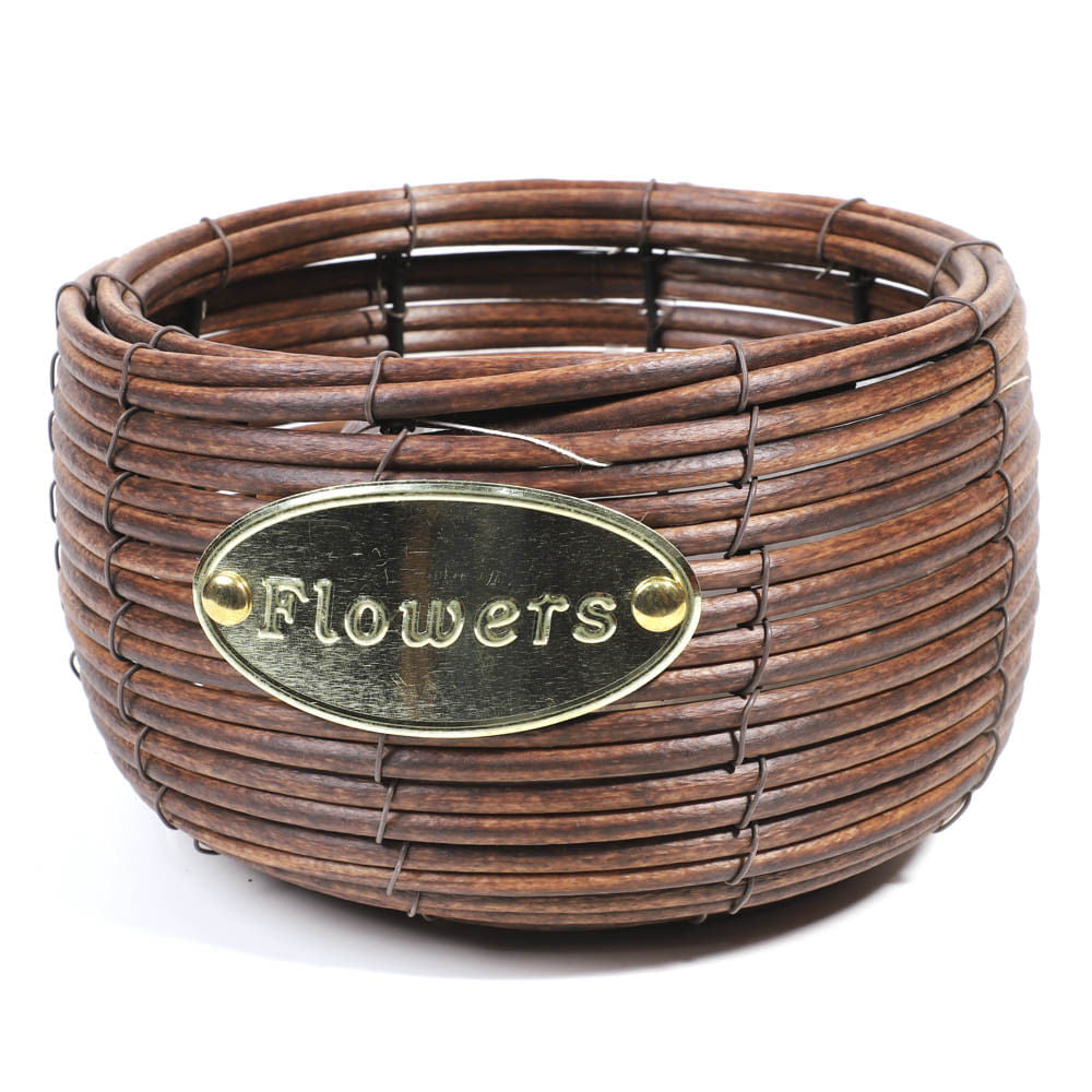 Macetero Home Elegance De Mimbre