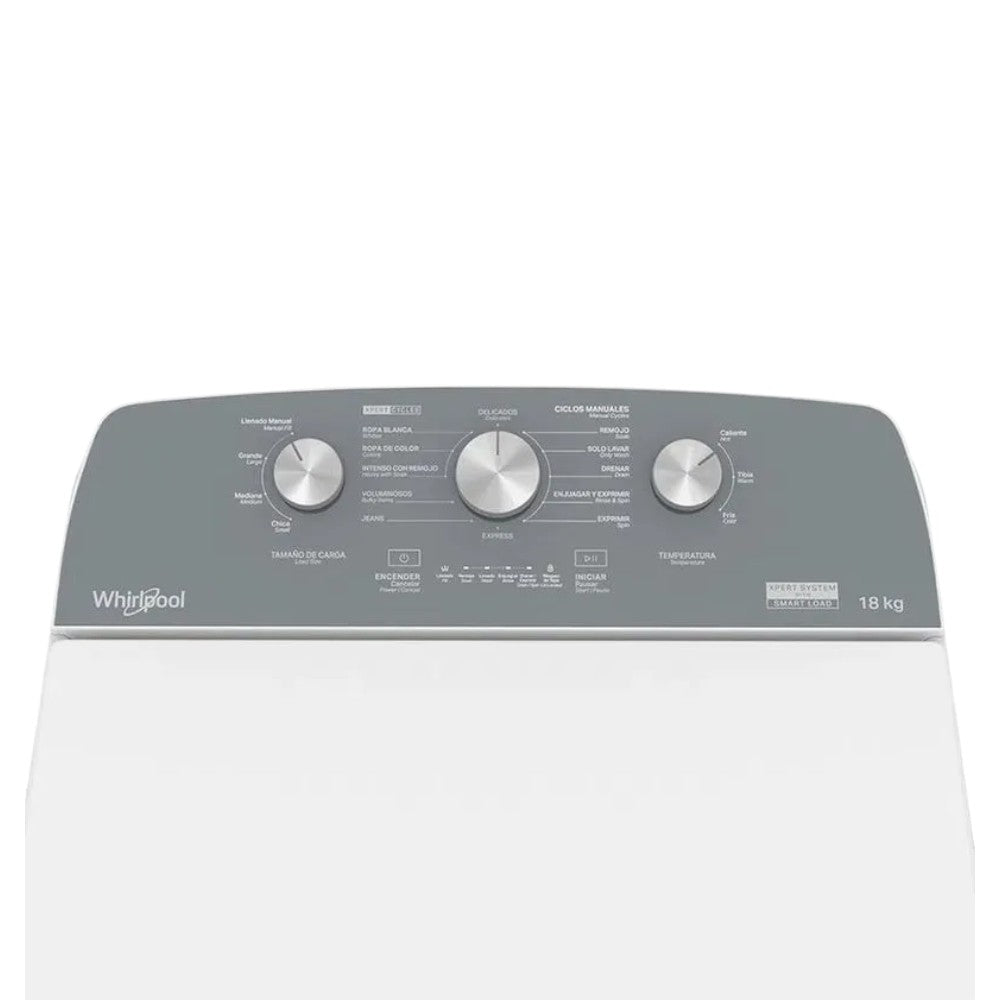 Lavadora Automática Whirlpool de 18 Kg / Blanco