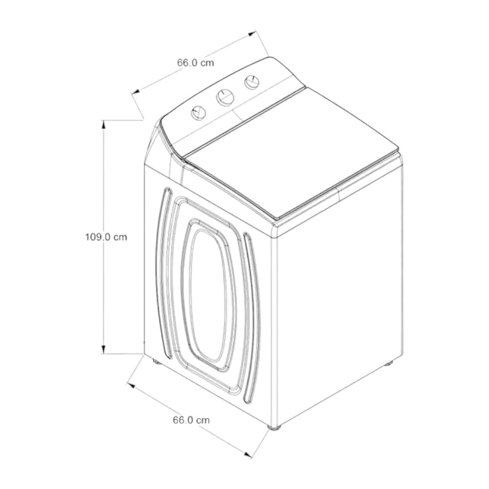 Lavadora Automática Whirlpool de 18 Kg / Blanco