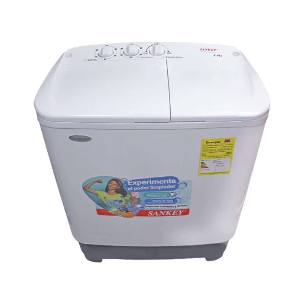 Lavadora Semi-Automática Sankey de 8 Kg / Blanca / WM-8077P