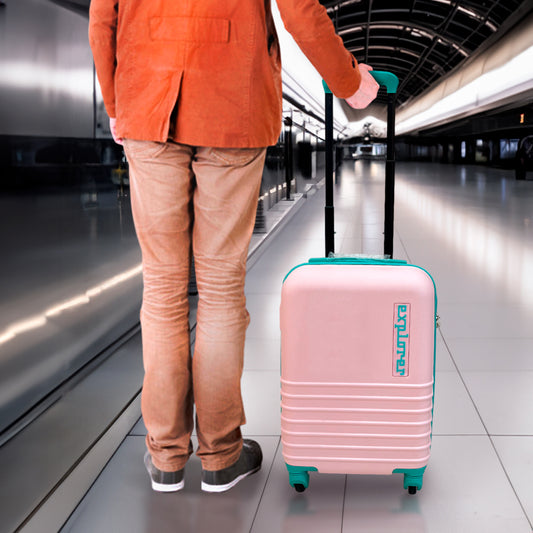 Maleta Lisa Chica Koopman Con Ruedas - Rosada