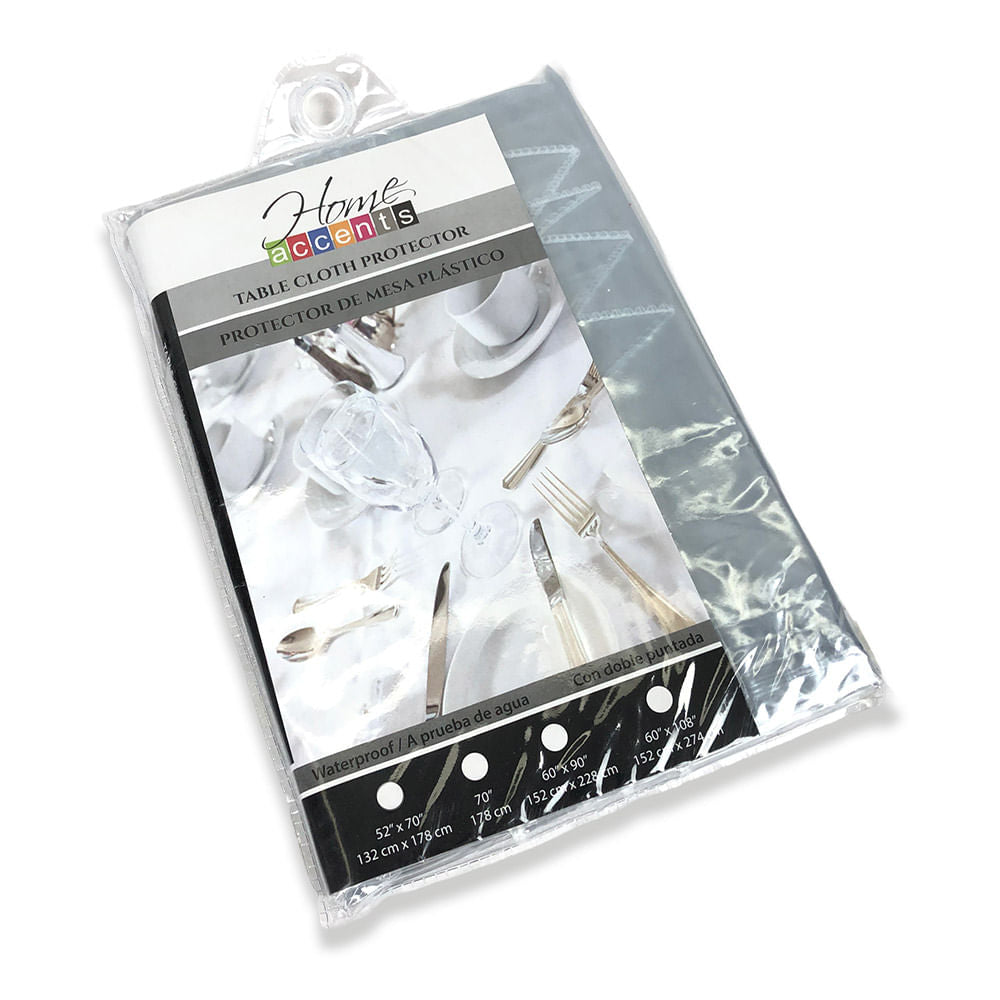 Protector de Mesa Home Accents 60" x 90" Plastico