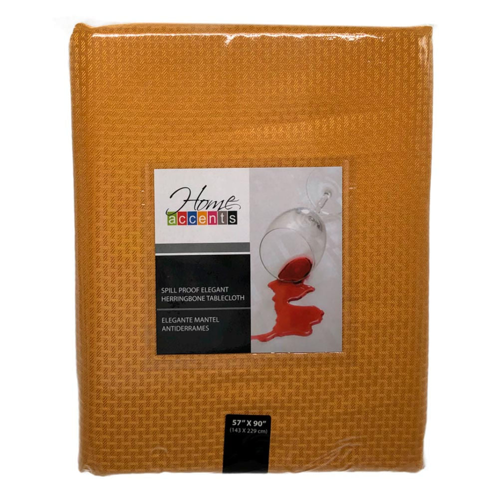 Mantel Para Mesa Home Accents 57" x 90" - Mostaza