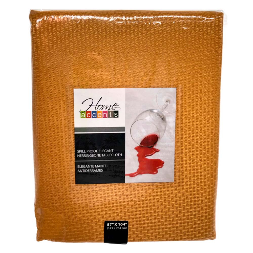 Mantel Para Mesa Home Accents 57" x 104" - Mostaza