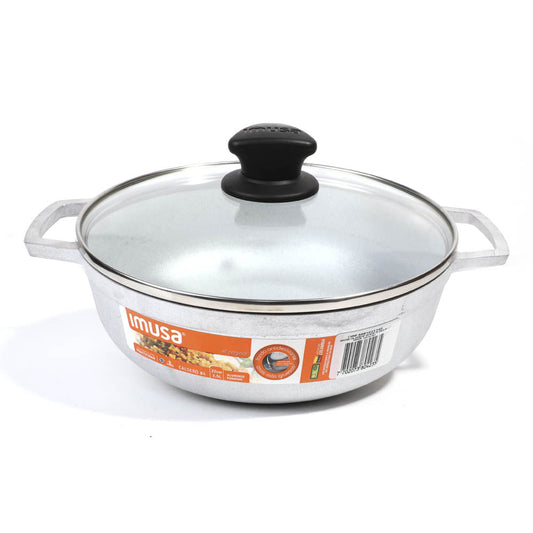 Paila Imusa Con Tapa de Vidrio 22 cm