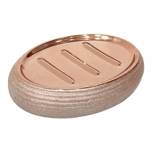 Jabonera Soho Rose Gold de Ceramica