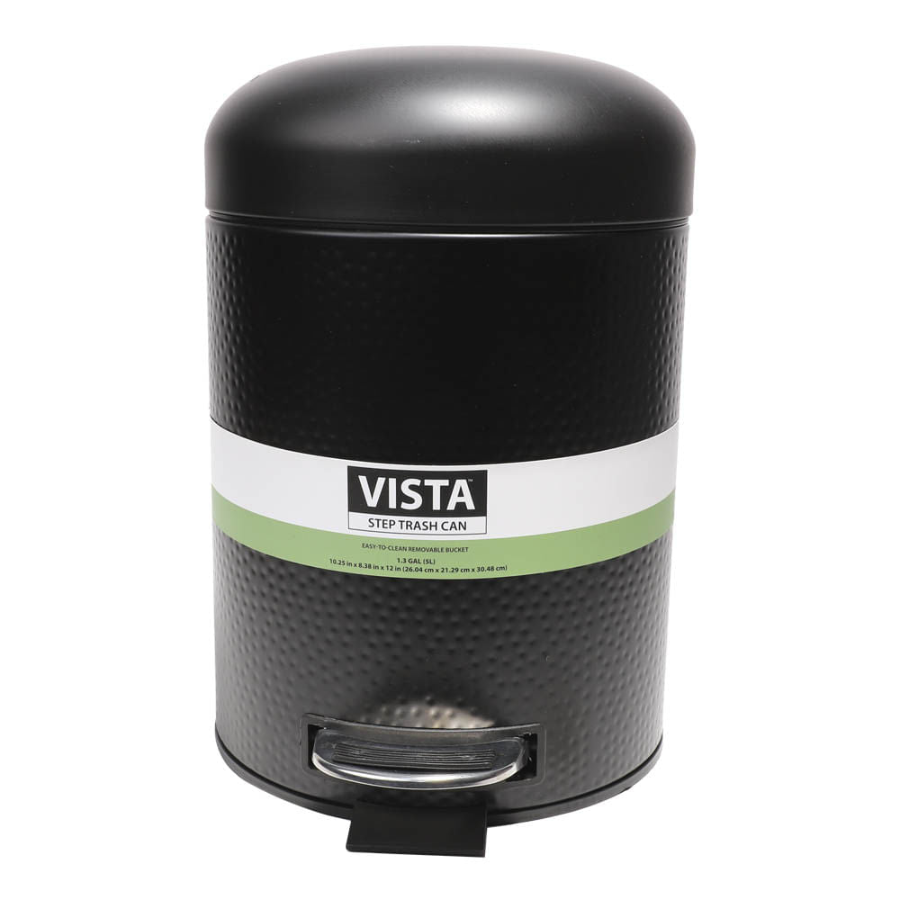 Basurero de Metal Vista Soho Con Pedal de 5 L