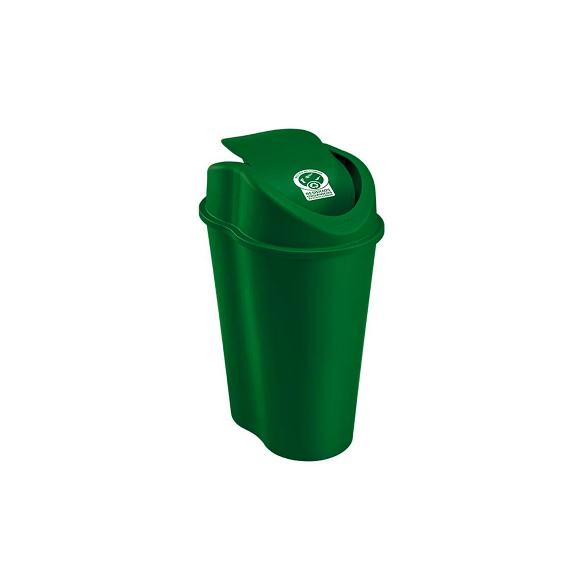 Basurero Rimax Para Residuos Orgánico Aprovechable 25 L Verde