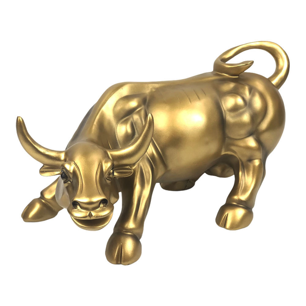 Figura Decorativa Concepts Toro 44 cm x 24 cm x 23.5 cm - Dorado