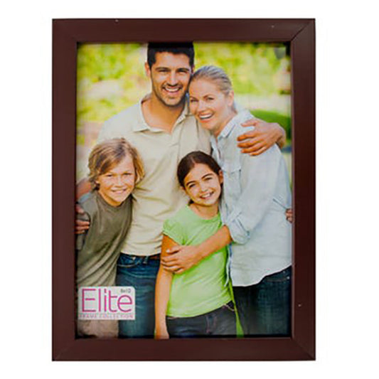 Portarretrato Marco Plástico con Aspecto de Nuez 8" x 10"