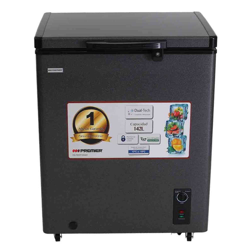 Congelador Premier Gris de 142 L