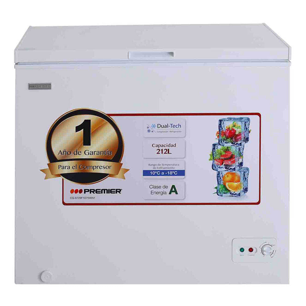 Congelador Premier Blanco de 212 L