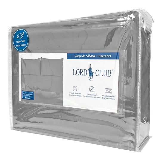 Sábana Queen Lisa Lord Club 4 Piezas / Silver