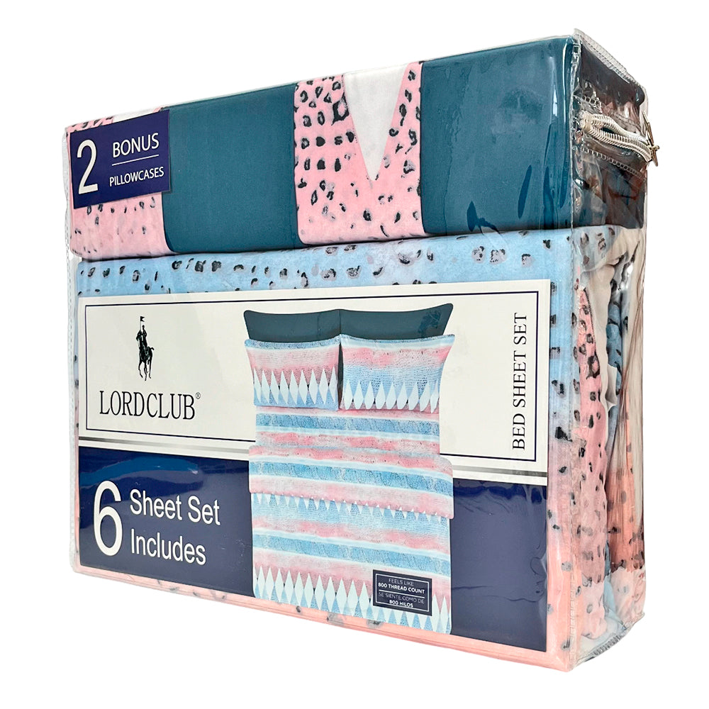 Sábana Full Estampada Lord Club 6 Piezas / Surtida