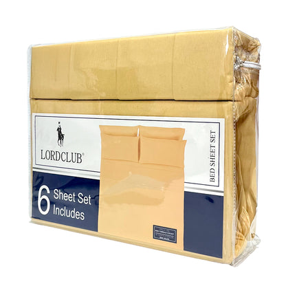 Sábana Full Lisa Lord Club / 6 Piezas / Gold