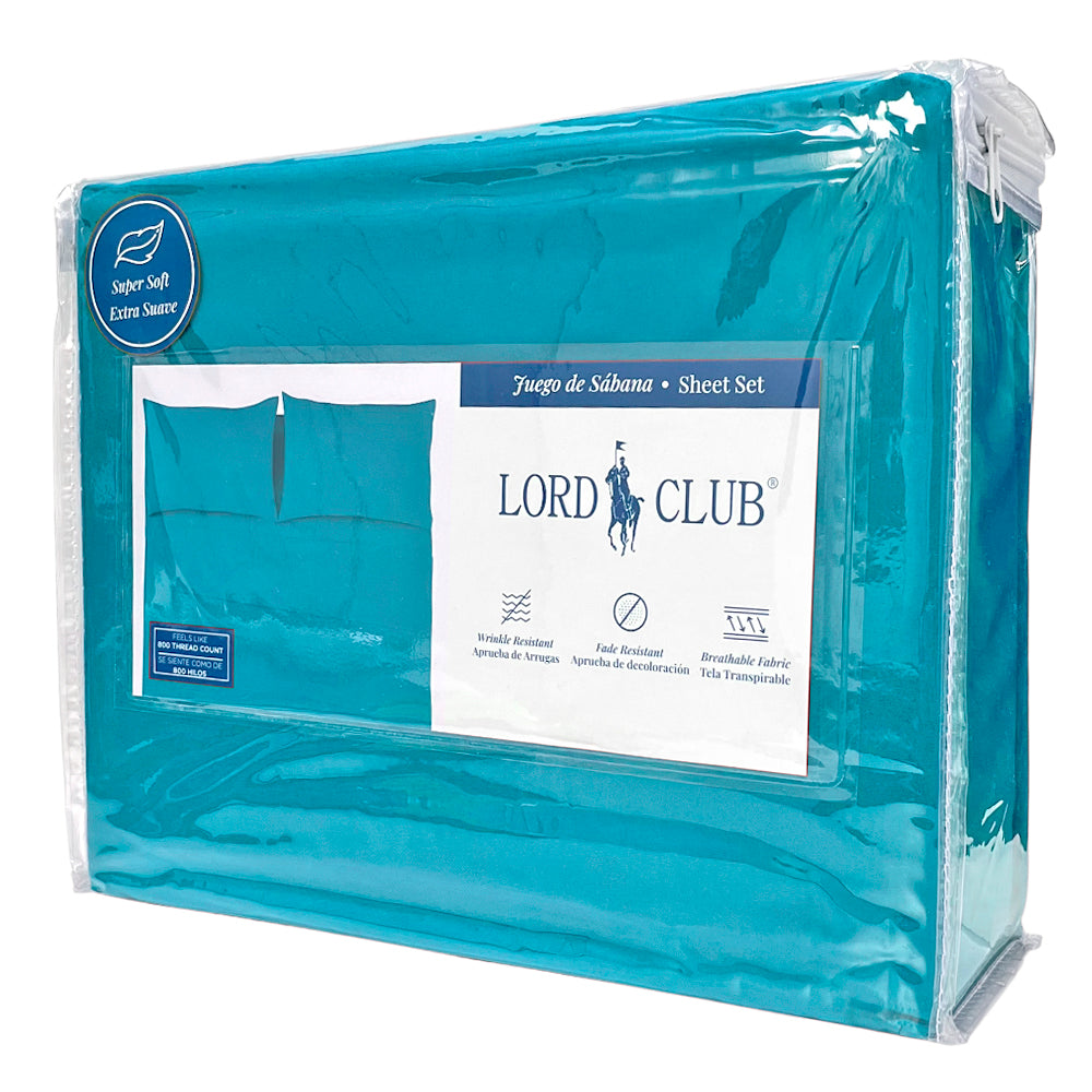 Sábana Full Lisa Lord Club 4 Piezas / Teal