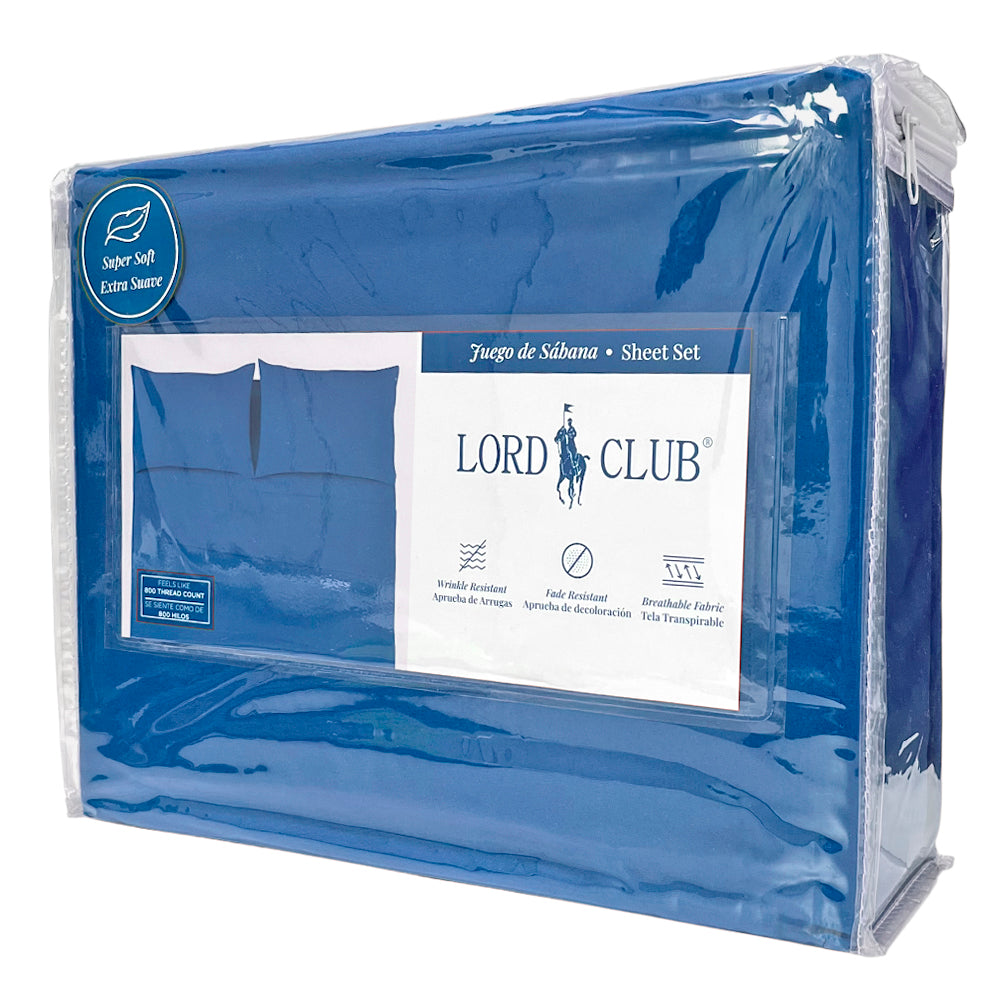 Sábana Full Lisa Lord Club 4 Piezas / Navy