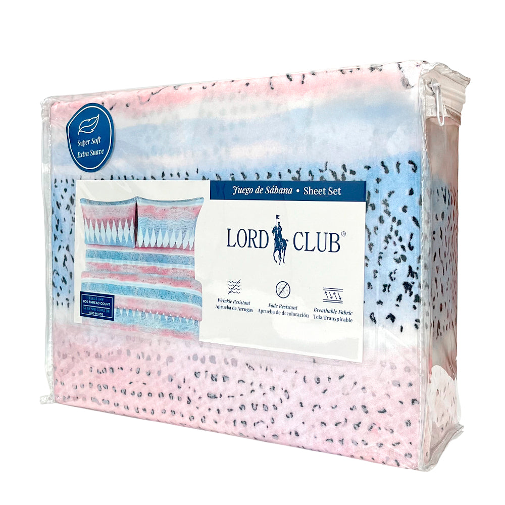 Sábana Queen Estampada Lord Club / 4 Piezas / Surtida