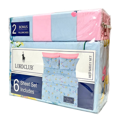 Sábana Queen Estampada Lord Club / 6 Piezas / Surtida