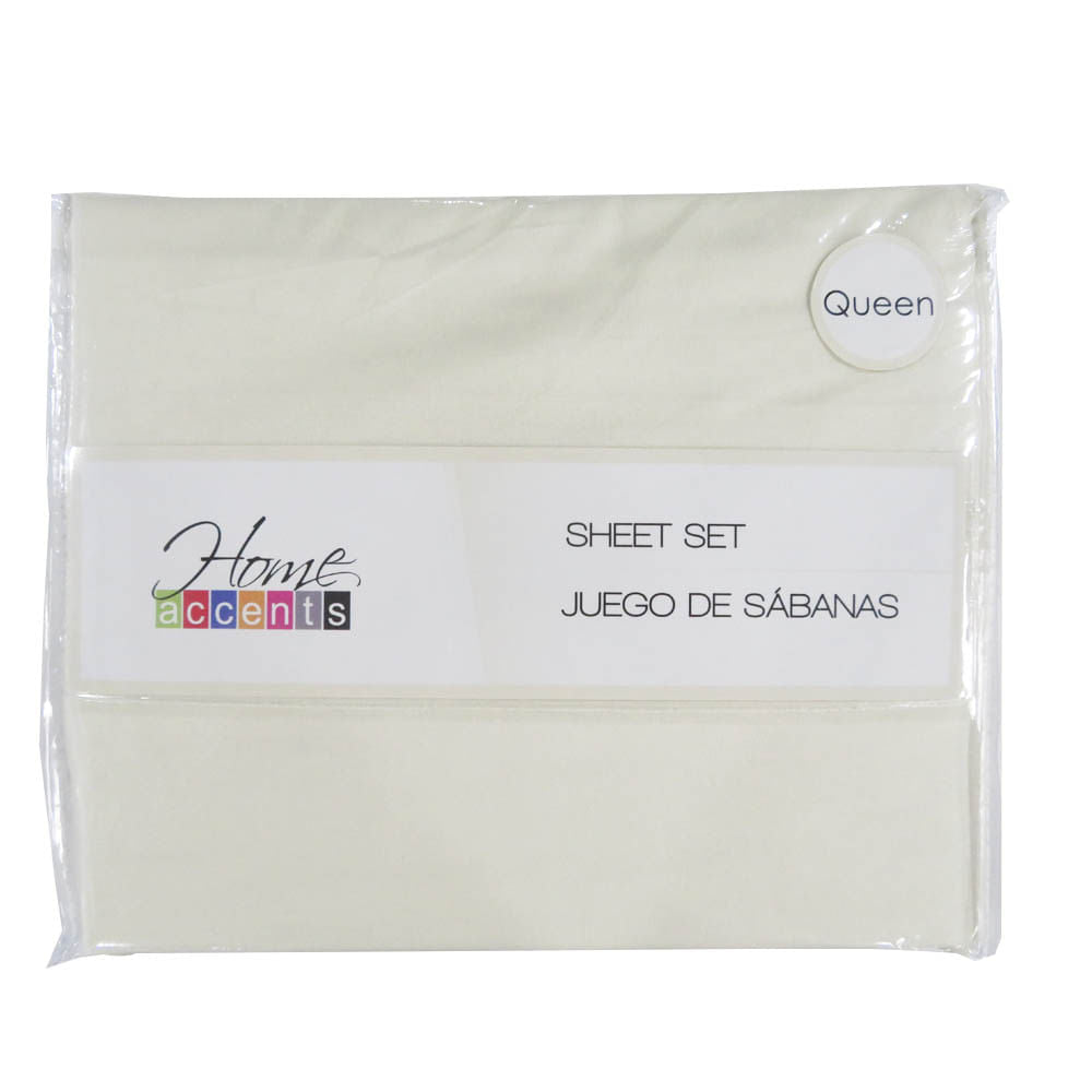 Sabana Home Accents Set de 4 Piezas - QUEEN