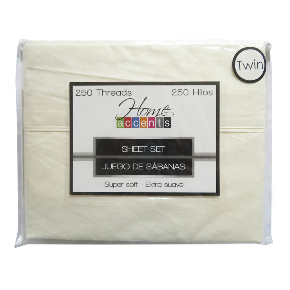 Sabana Home Accents 250 Hilos Set de 3 Piezas - TWIN