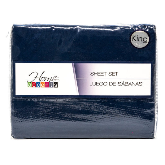 Sabana Home Accents Microfibra Set de 4 Piezas - KING