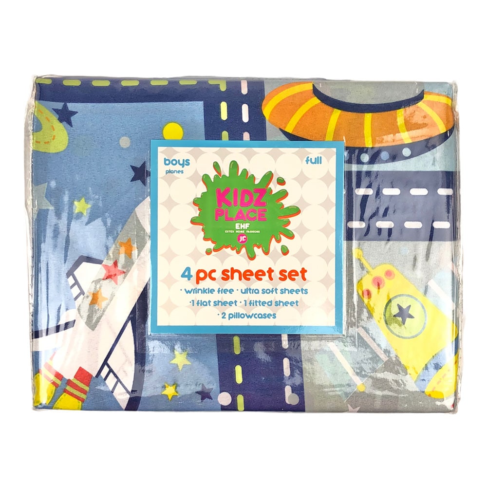 Sabana Estex Infantil Planes 3 piezas - Full