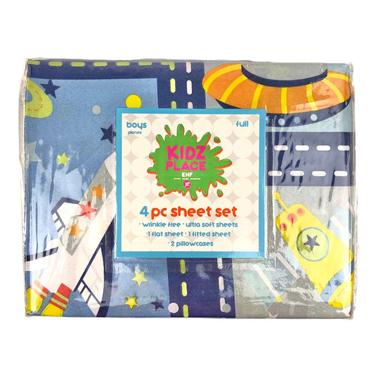 Sabana Estex Infantil Planes 3 piezas - Full