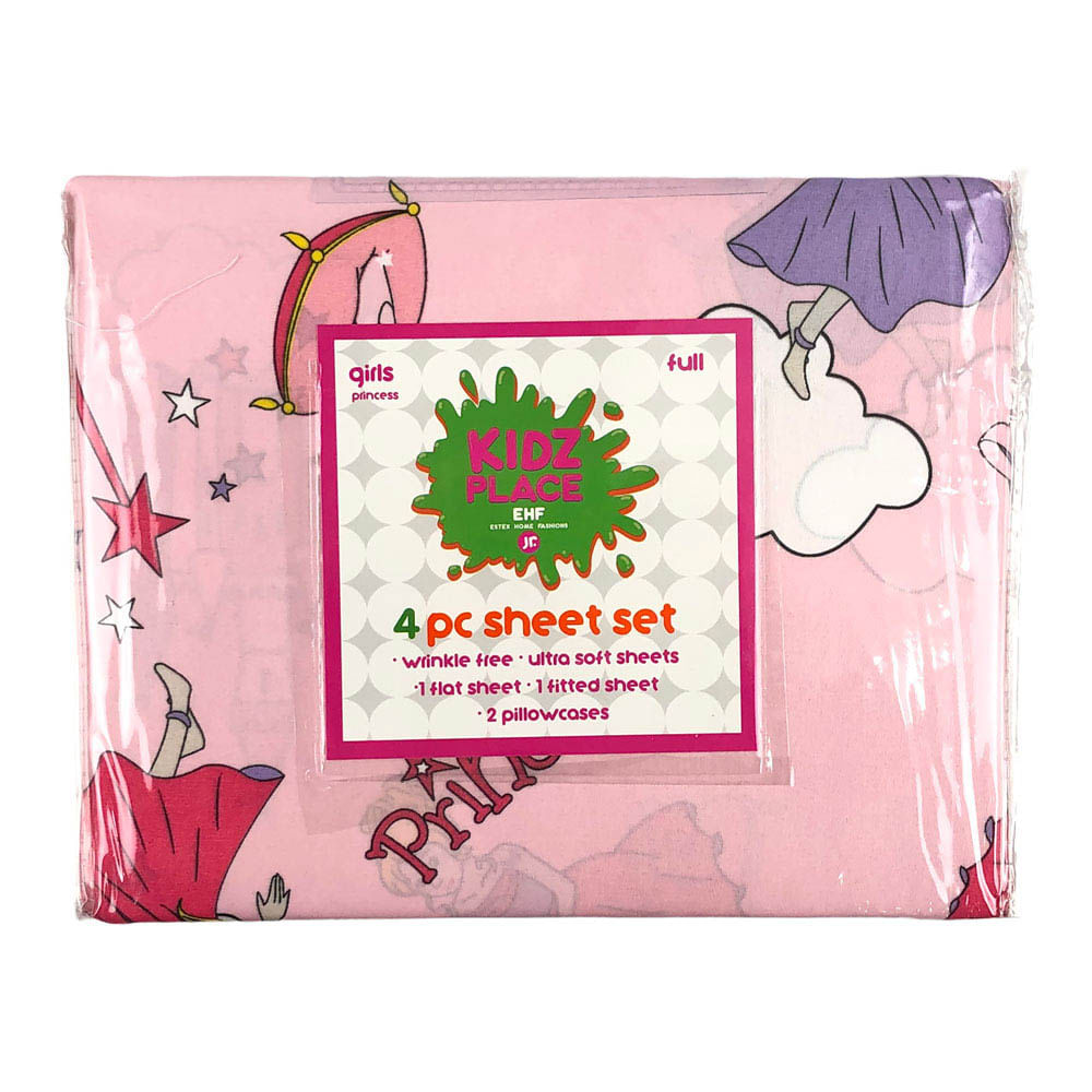 Sabana Estex Infantil de Princesas 4 piezas - FULL