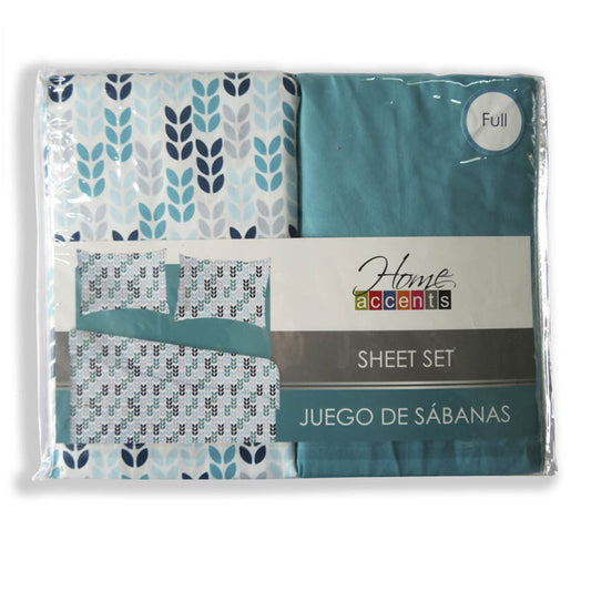 Sabana Florence Home Accents Set de 4 Piezas - FULL