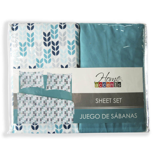 Sabana Florence Home Accents Set de 4 Piezas - KING