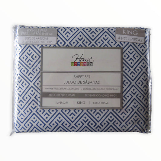 Sábanas Ibiza Home Accents 4 Piezas - KING