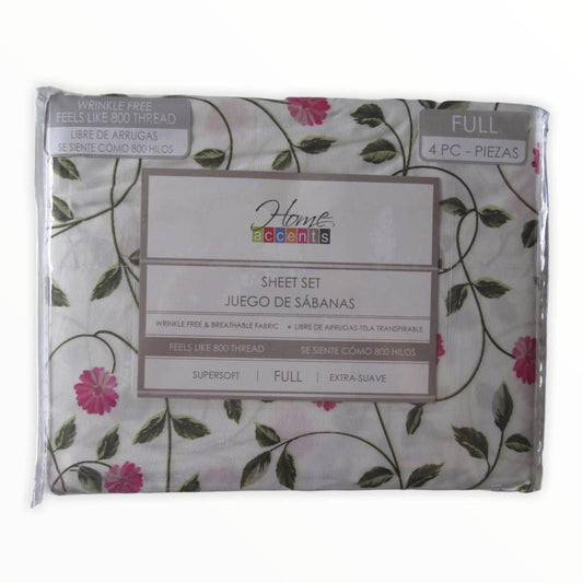 Sábanas Chicago Home Accents 4 Piezas - FULL