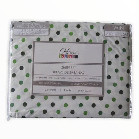 Sábanas Dots Home Accents 3 Piezas - TWIN