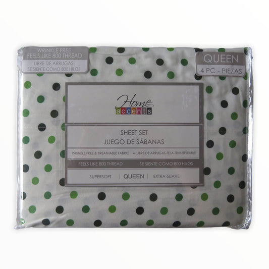 Sábanas Dots Home Accents 4 Piezas - QUEEN