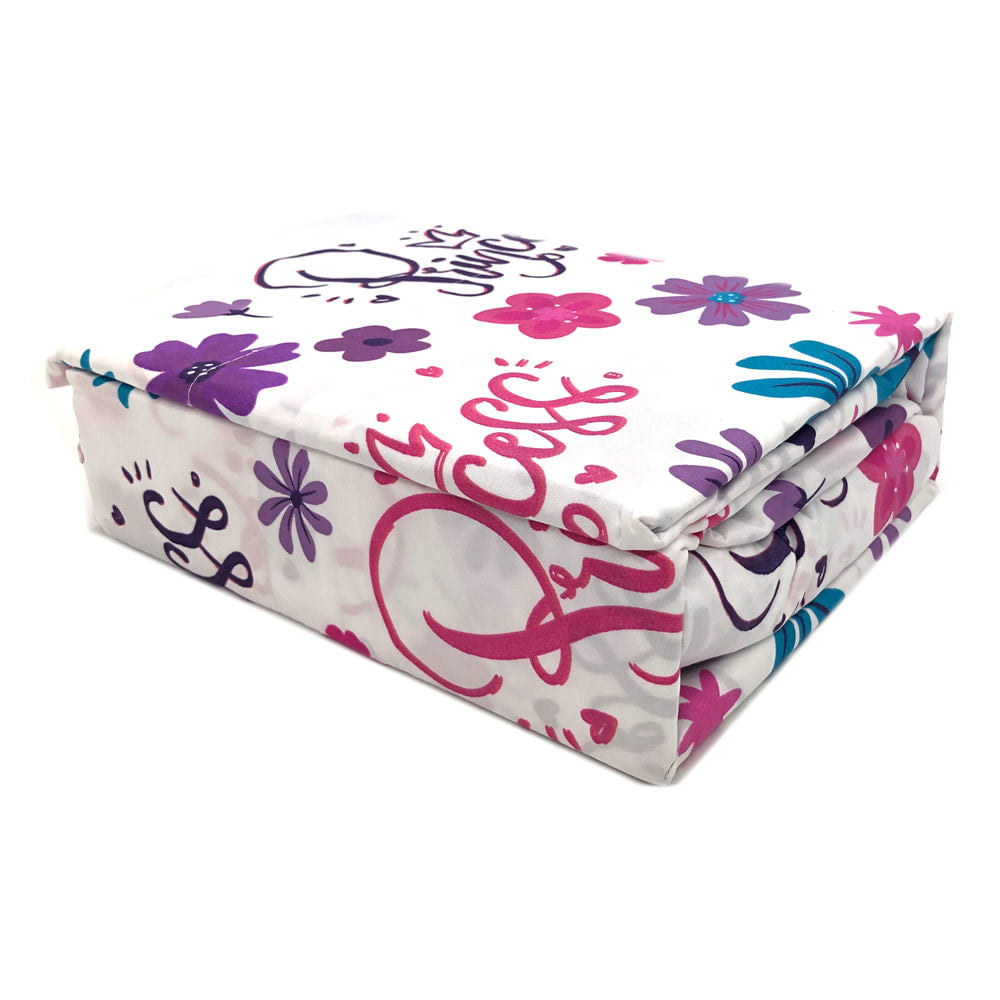 Sábana Home Accents Flowers Princess 3 Piezas - FULL