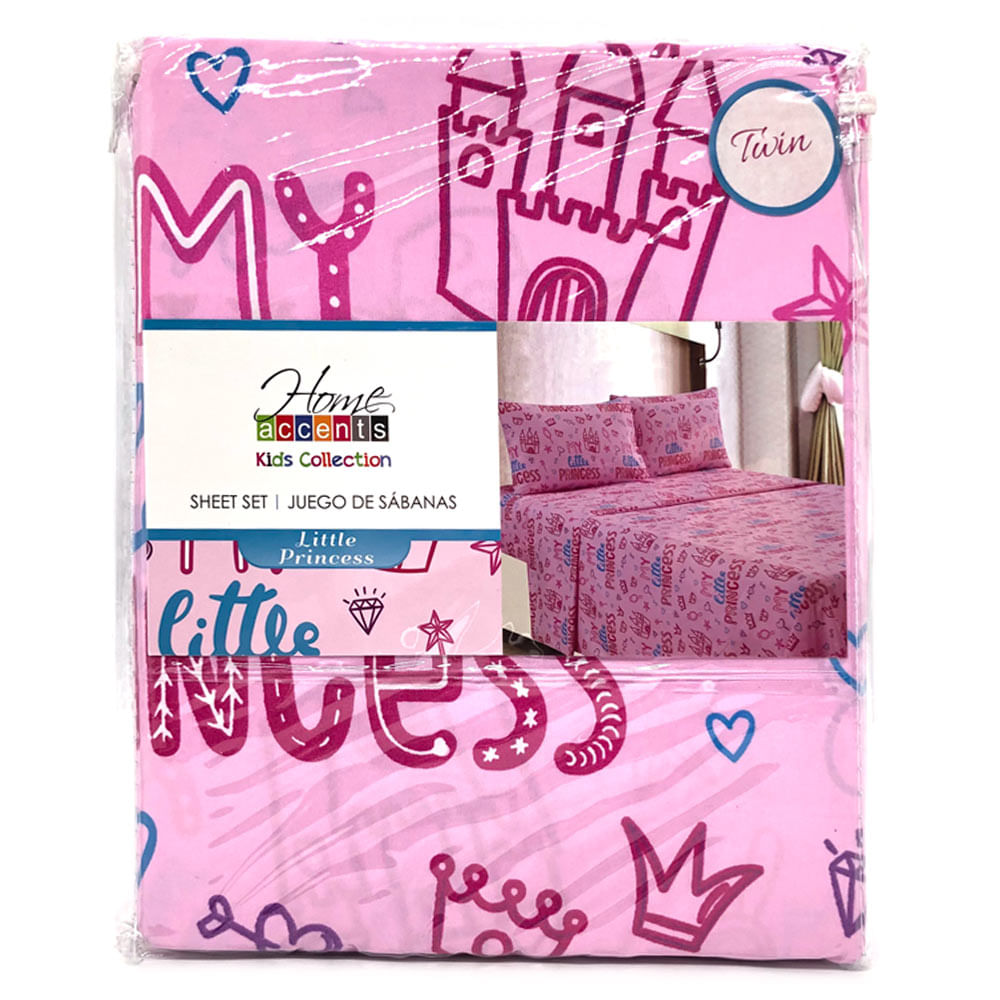 Sabana Home Accents Little Princess 3 Piezas - TWIN